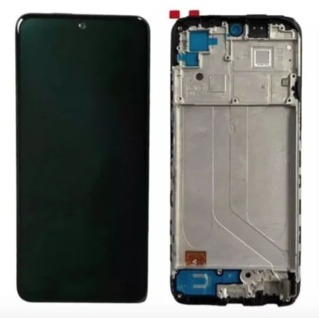 (CAIXA 023) NOTE 10 4G / NOTE 10S / POCO M5S PRETO C/ARO INCELL 