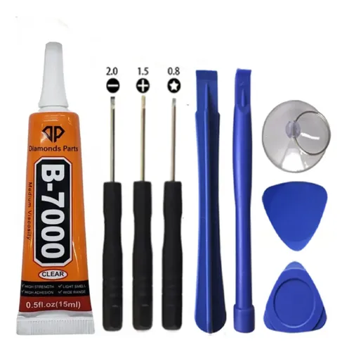 KIT 9 PECAS COLA B7000 + FERRAMENTAS