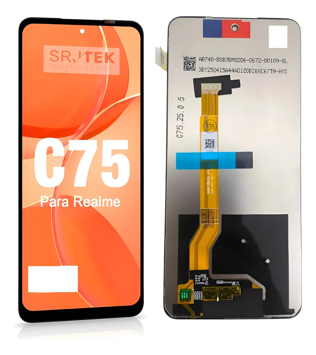 (CAIXA 030) REALME C75 PRETO S/ARO WEFIX 