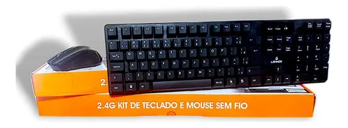 Kit de teclado e mouse sem fio 2.4G LEY-176 (LEHMOX