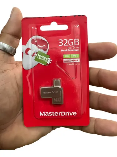 PENDRIVE MINI DUAL 32GB PREMIUM MASTER DRIVE