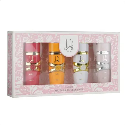 PERFUME ARABE KIT YARA  COM 4 DE 25ML =100ML ORIGINAL