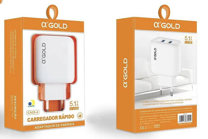 FONTE A&amp;#039;GOLD USB 5.1A TURBO