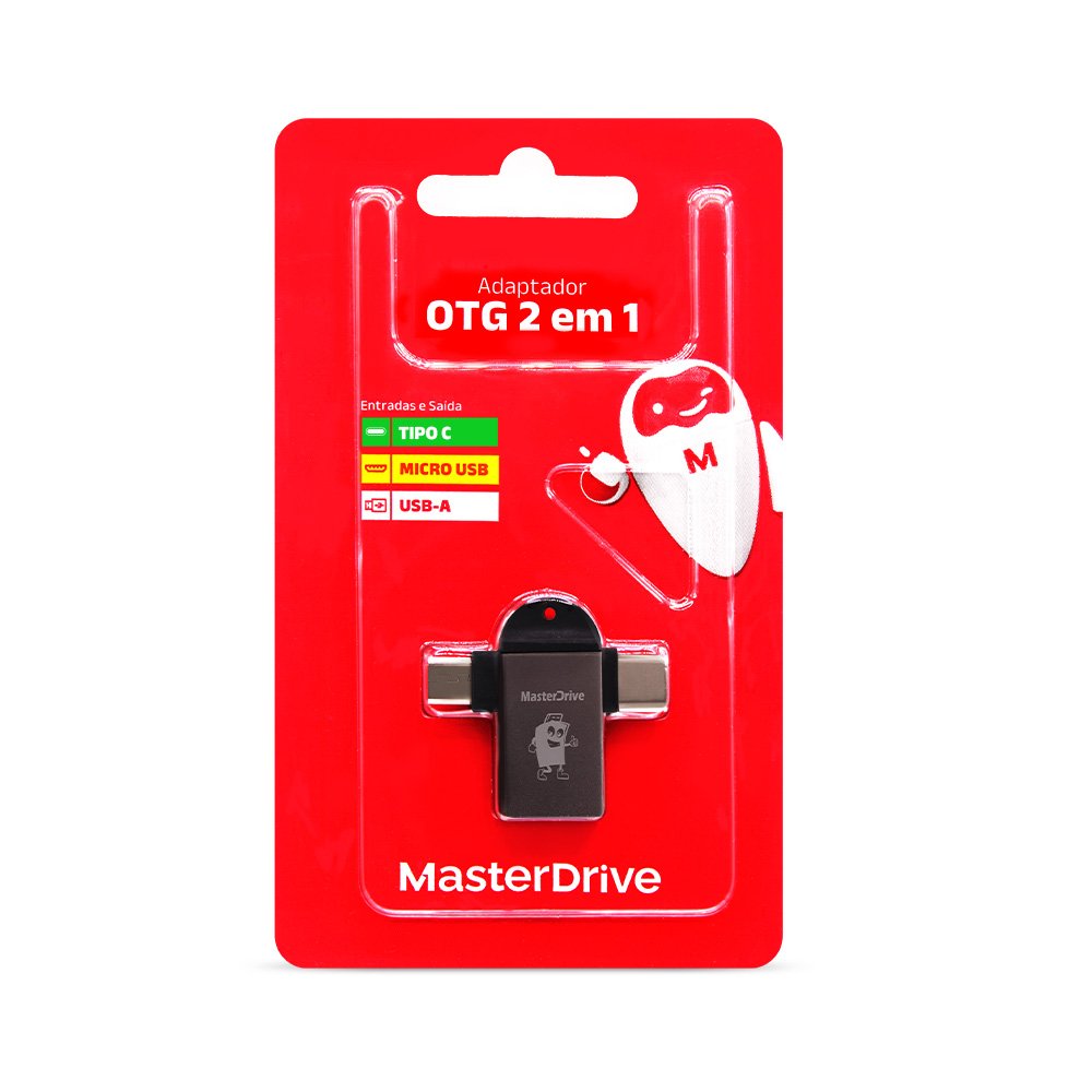 ADPTADOR OTG E EM 1 MASTERDRIVE