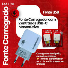 FONTE RESIDENCIAL COM 2 USB MASTER DRIVE