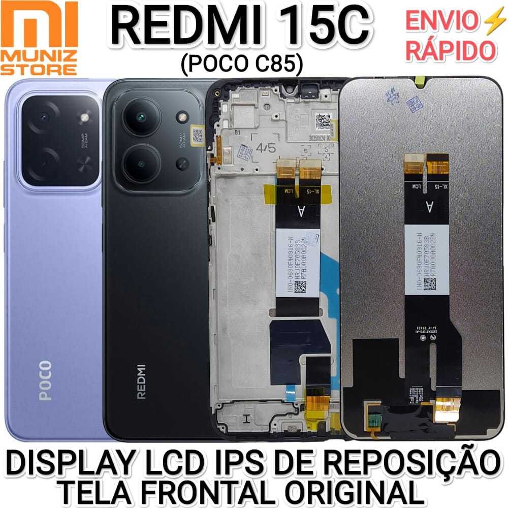 (CAIXA 027) REDMI15C-POCOC85 PRETO S/ARO WEFIX COMPATIVEL 4G OU 5G