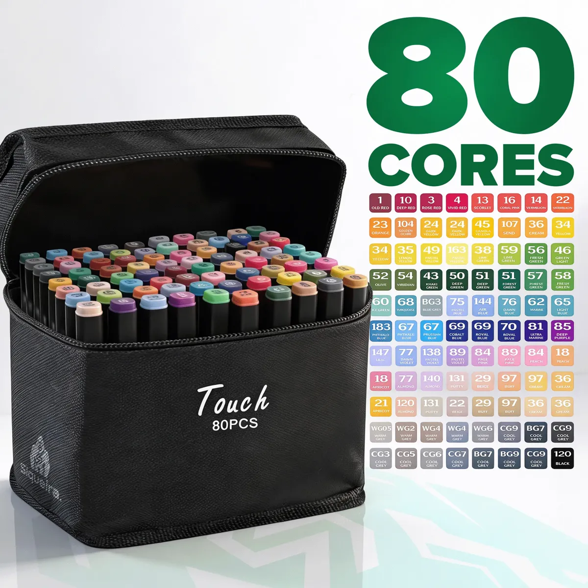 CANETINHA DE COLORI 80pcs