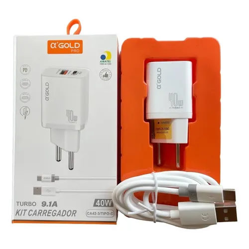 carregador 15 po 40w a´gold