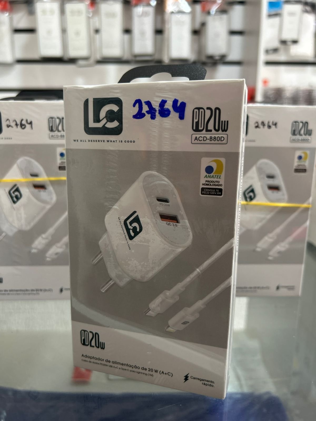 CARREGADOR LC TIPO C PARA IPHONE( ACD-B80D