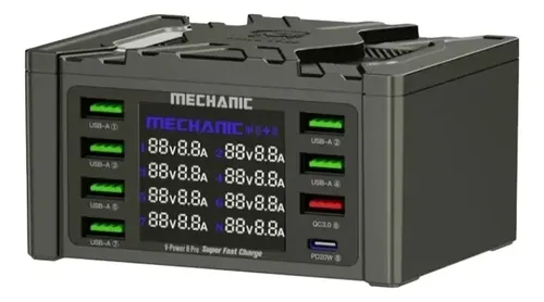 CARREGADOR SUPER RAPIDO MECHANIC V-POWER 8 PRO COM INDUCAO